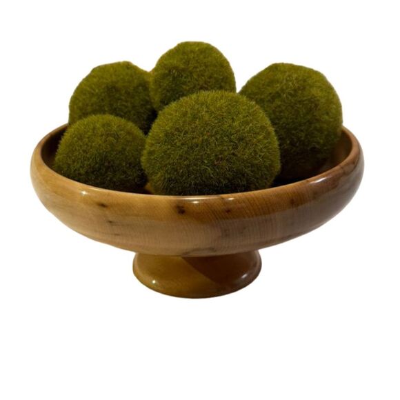 Rare Vintage Myrtle Wood Pedestal Bowl - Picture 6 of 8